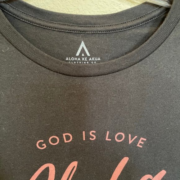 ALOHA KE AKUA CLOTHING CO Maui Hawaii Black T-Shirt Women's Size Small - Picture 4 of 7